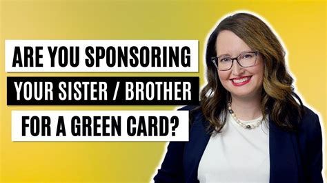 sponsoring sibling for green card